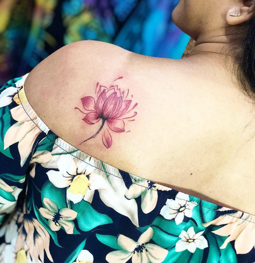 11+ Floral Watercolor Tattoo Ideas That Will Blow Your Mind 15 Watercolor Lotus Tattoo
