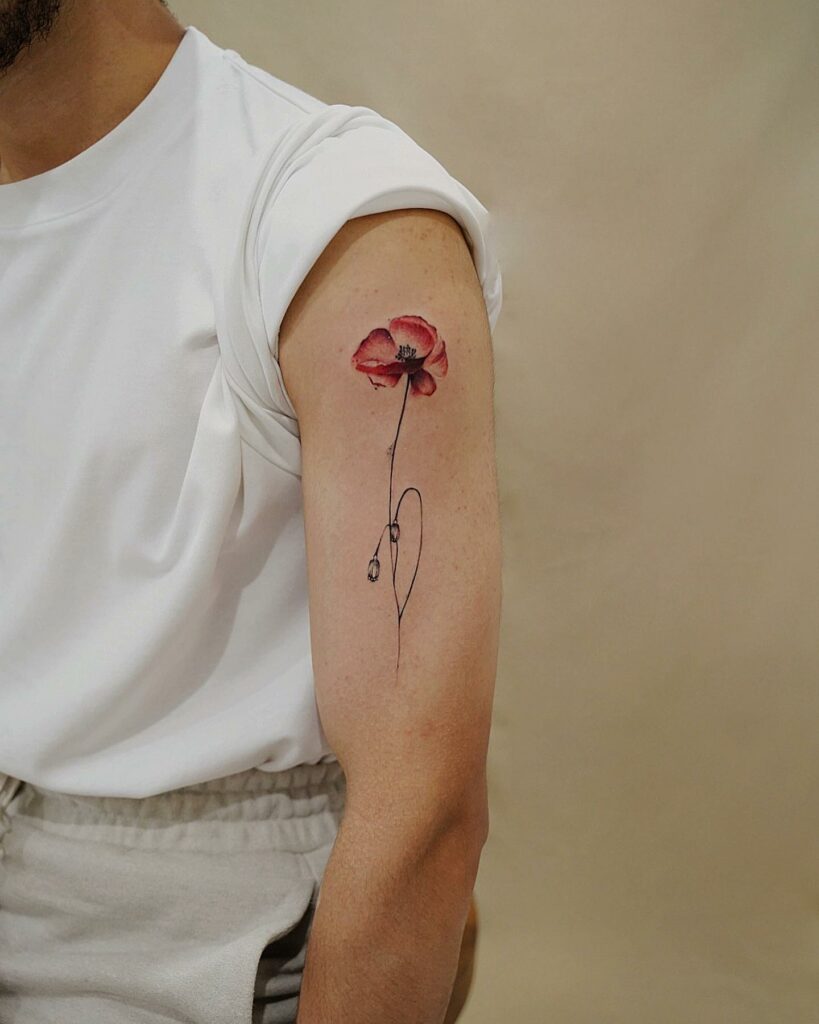 11+ Flower Tattoo For Men That Will Blow Your Mind! 19 Watercolor flower tattoo