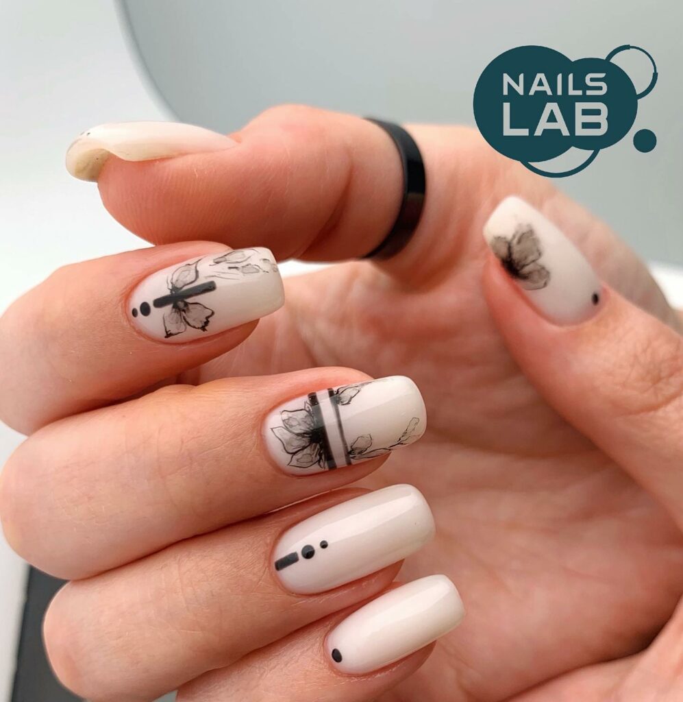 55 Latest Short Acrylic Nail Designs To Try In 2024! 41 Watercolor short acrylic nails