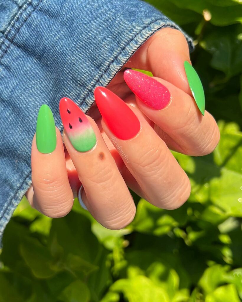 29 LATEST WATERMELON NAIL DESIGNS TO TRY IN 2024! 35 Watermelon Long Nails Extravaganza