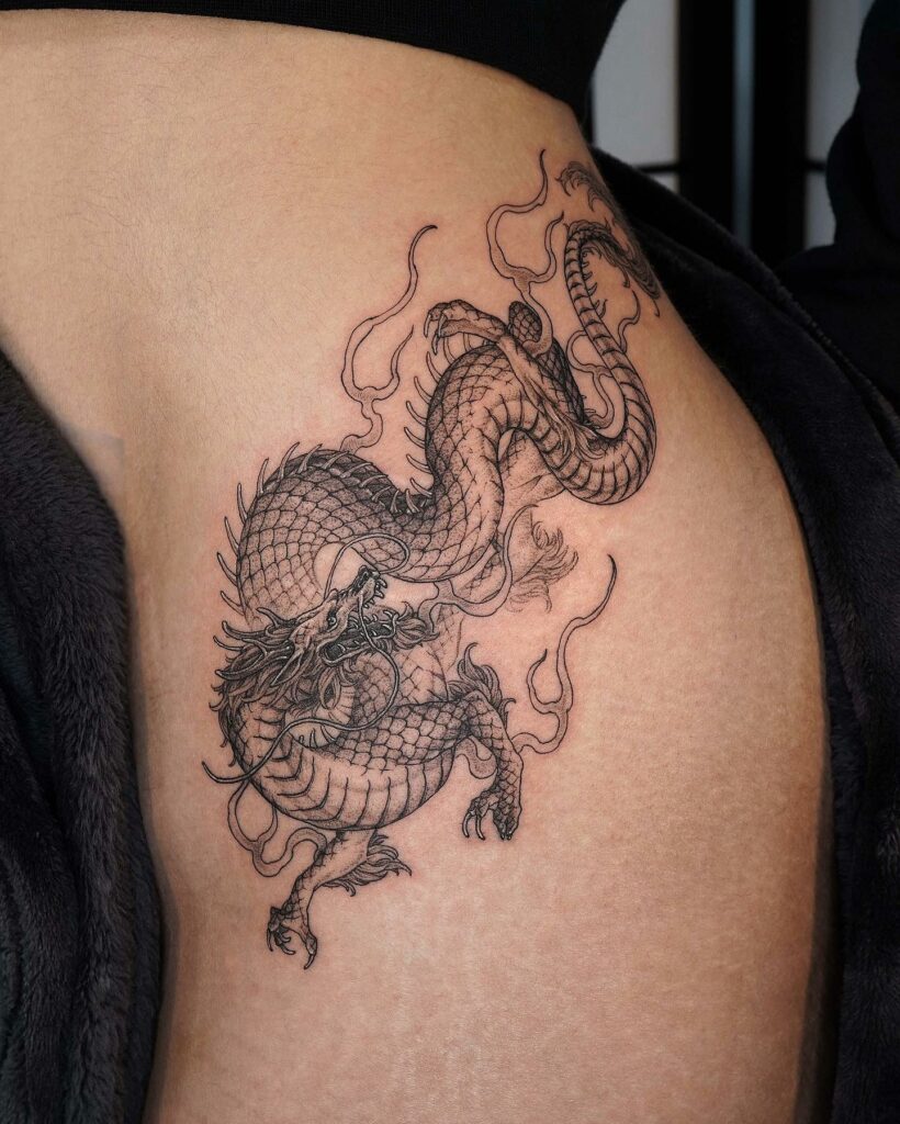 11+ Western Dragon Tattoo Ideas That Will Blow Your Mind! 10 Western Dragon Tattoo