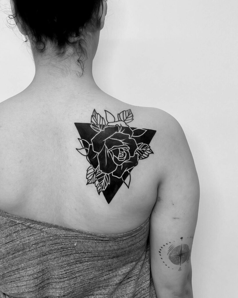 11+ Black And White Rose Tattoo Ideas That Will Blow Your Mind! 13 White On Black Rose Tattoo Ideas With Simple Design