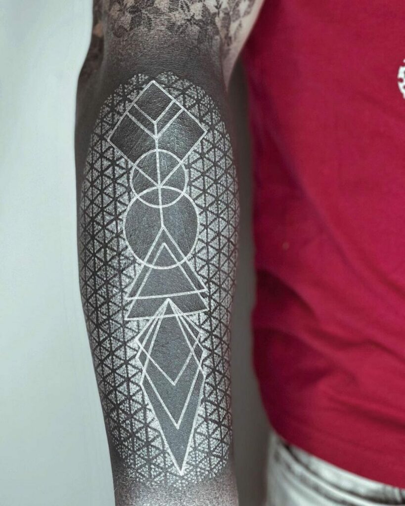 14+ Black Sleeve Tattoo Ideas To Inspire You 17 White black Sleeve Tattoo