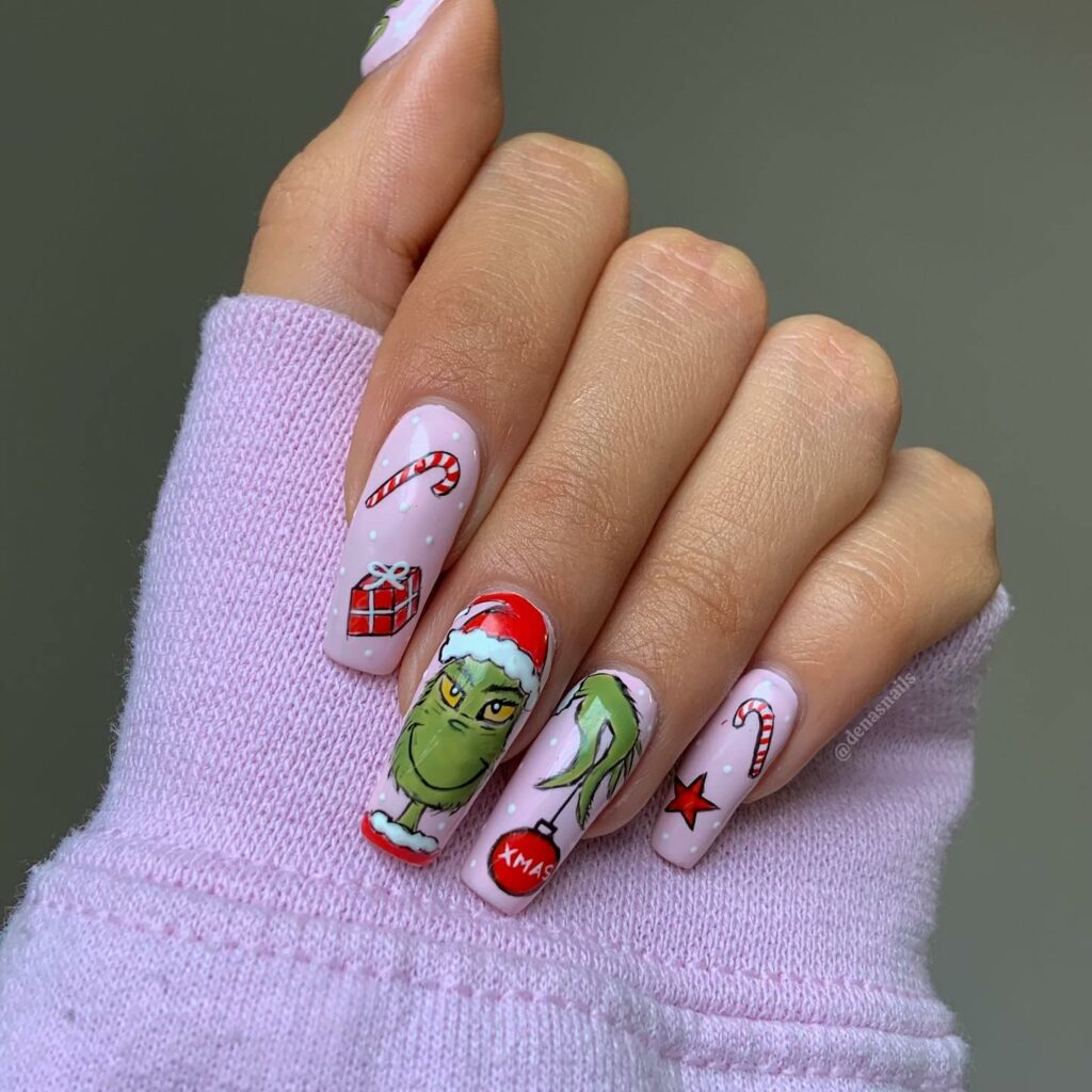 Embrace the Holiday Spirit in 2024 13 Whoville Comes to Life with Grinch Nails
