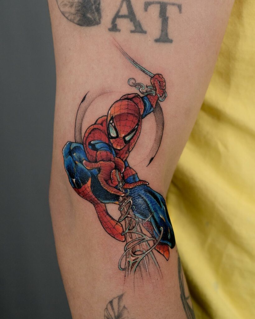 13+ Simple Spiderman Tattoo To Inspire You! 19 Wild Webs Spiderman Tattoo