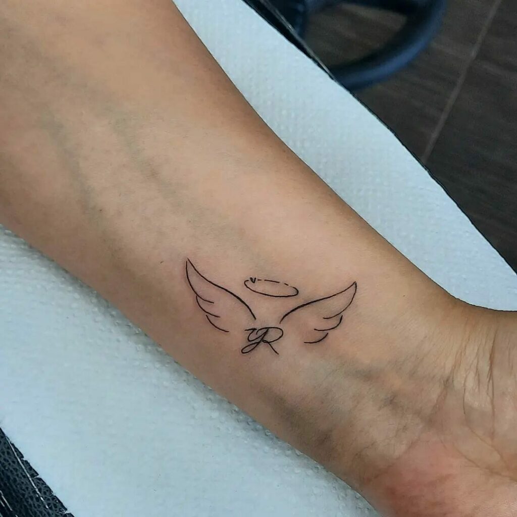 11+ Stencil Easy Tattoo Outlines That Will Blow Your Mind! 14 Wing Tattoo