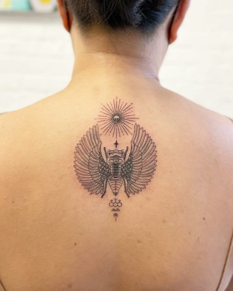 46 Filipino Tribal Tattoo Designs for 2024 23 Winged Cicada Talisman Filipino Tribal Tattoo