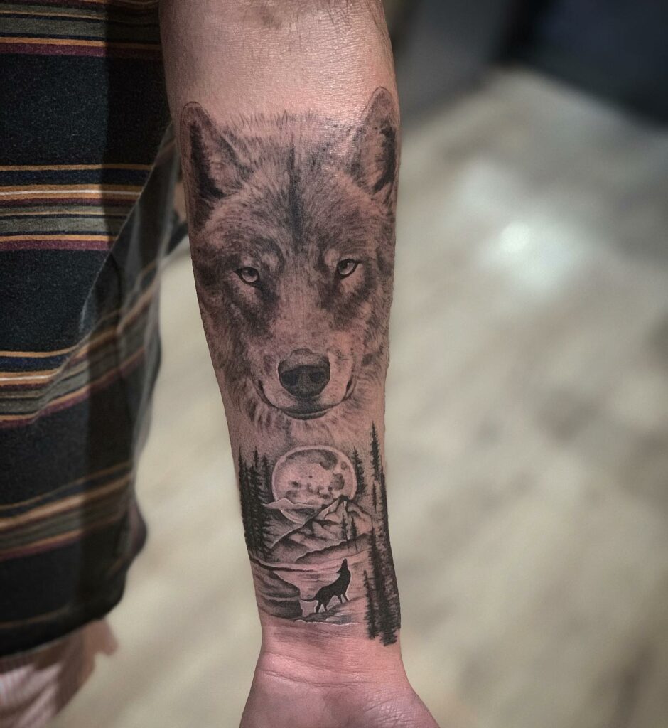 11+ Wolf Half Sleeve Tattoo Ideas That Will Blow Your Mind! 11 Wolf Head Tattoo