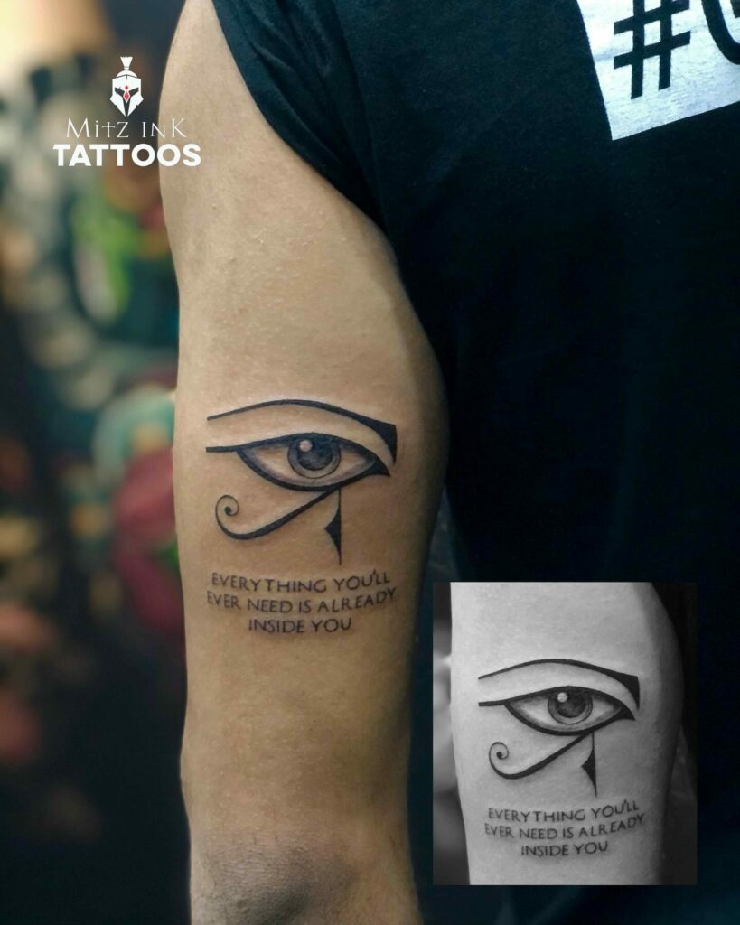 11+ Women's Eye Of Horus Tattoo Ideas That Will Blow Your Mind! 10 Women's Eye Of Horus Tattoo