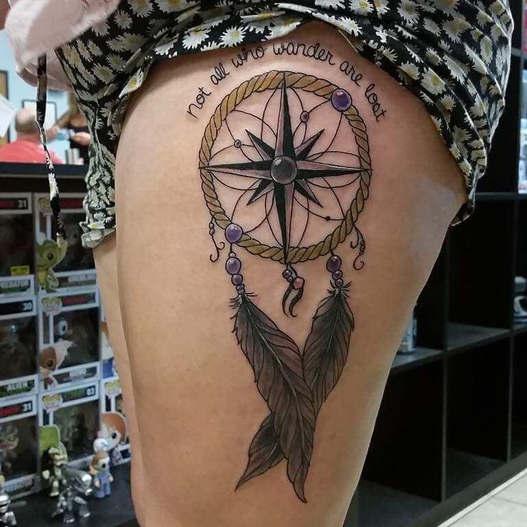 11+ Not All Those Who Wander Are Lost Tattoo Ideas That Will Blow Your Mind! 14 Women's Not All Those Who Wander Are Lost Tattoo