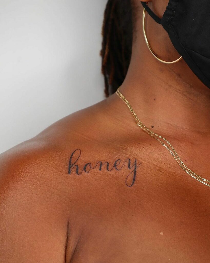 11+ Brown Skin Tattoo Ideas That Will Blow Your Mind! 17 Word Tattoo For Black And Brown People
