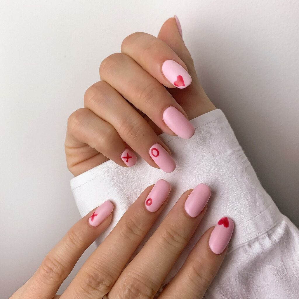 37 Latest Red And Pink Nail Design Ideas To Try In 2024! 42 XOXO Inspired Red and Pink Nails