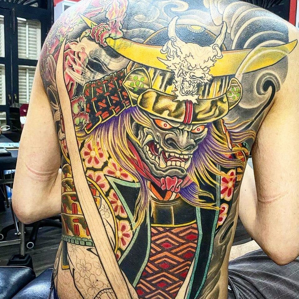 12+ Samurai Tattoo Back Ideas To Inspire You! 13 Yakuza Samurai Tattoo