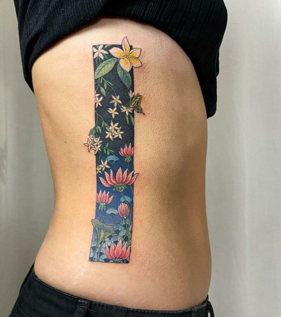 12+ Jasmine Tattoo Ideas That Will Blow Your Mind! 19 Yellow Jasmine Colourful Tattoo