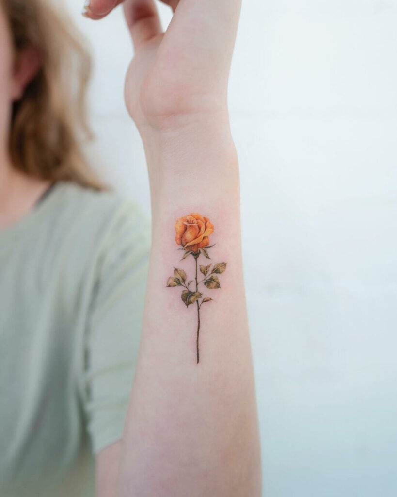 20+ Rose Hand Tattoo Ideas You Have To See To Believe! 21 Yellow Rose Hand Tattoo