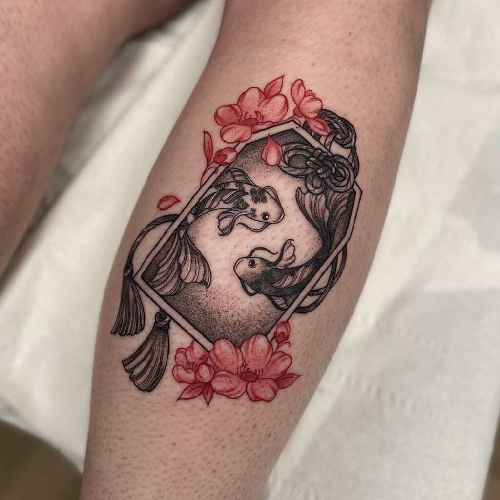11+ Forearm Koi Fish Tattoo Ideas That Will Blow Your Mind! 13 Yin Yang Koi Fish Tattoo Designs