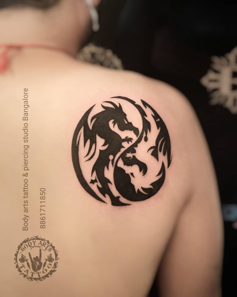 11+ Tribal Dragon Tattoo Ideas You Have To See To Believe! 13 Yin Yang Tattoo With Dragons