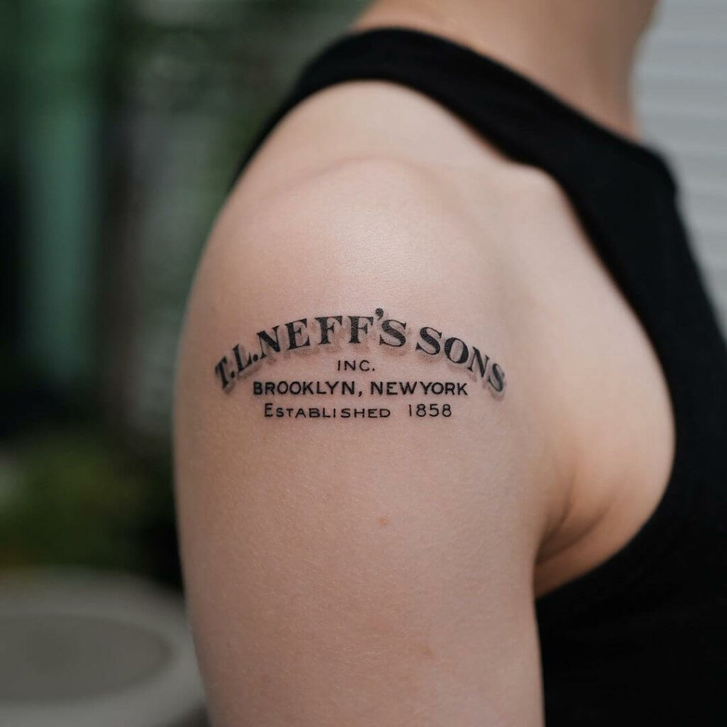 11+ Single Needle Tattoo Ideas You Have To See To Believe! 11 Your Brand's Name In Fine Line Tattoo