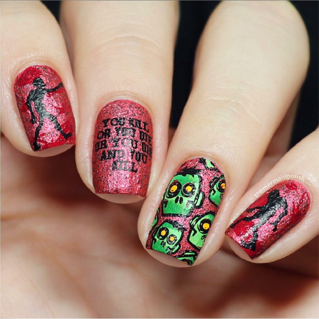 Embrace the Night with 33 Vampire Nail Designs for 2024 34 Zombie Apocalypse