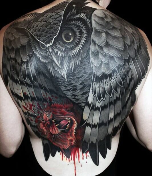 33 Latest Owl Tattoos To Inspire You In 2024! 10 Black Owl Tattoo