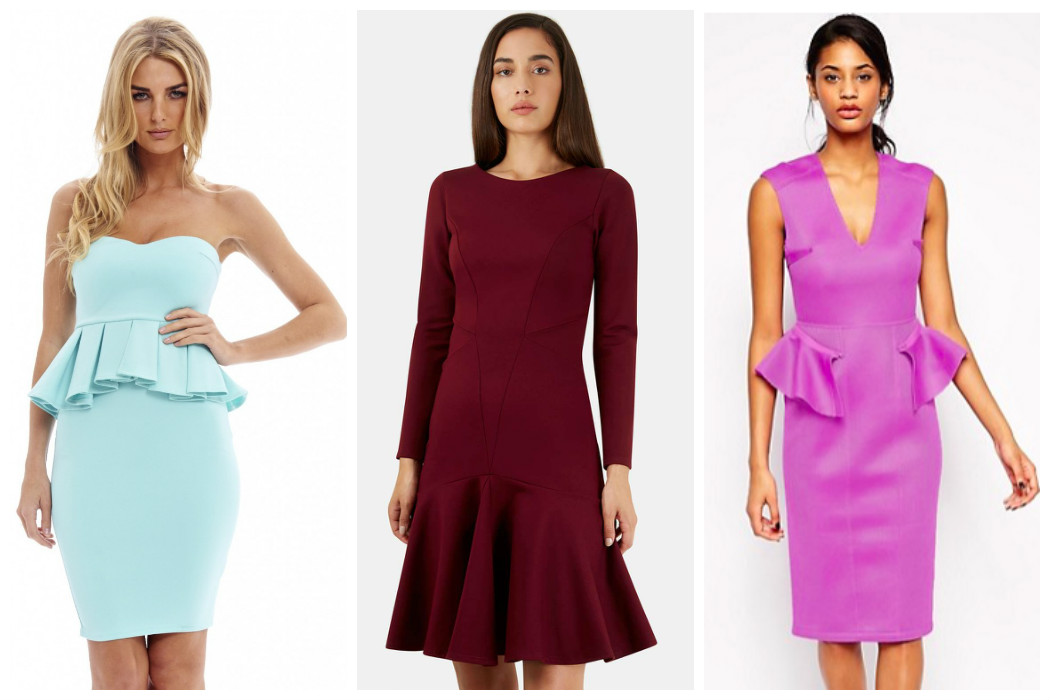 20 Of The Best Peplum Dresses 18 bold-colour-peplum-dresses
