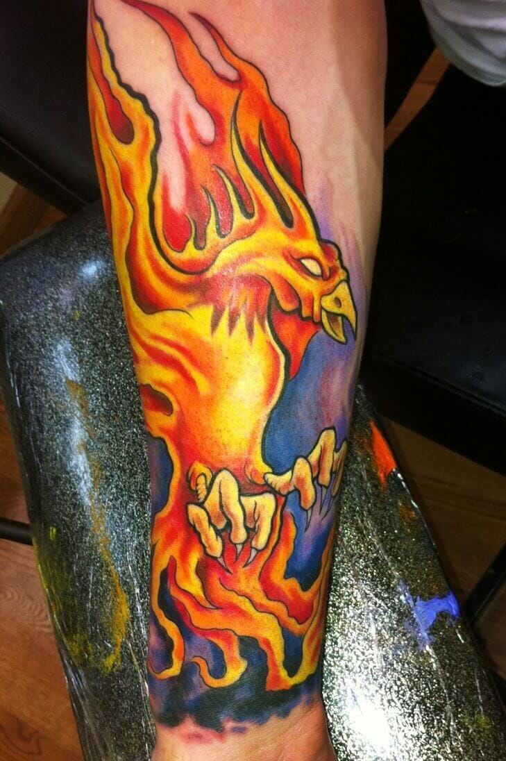 33 Latest Phoenix Tattoos To Inspire You In 2024! 25 Burning Phoenix Arm Tattoo