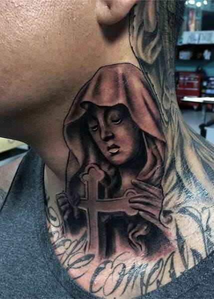 33 Latest Cross Tattoos To Inspire You In 2024! 13 Mother Mary Celtic Cross Tattoo