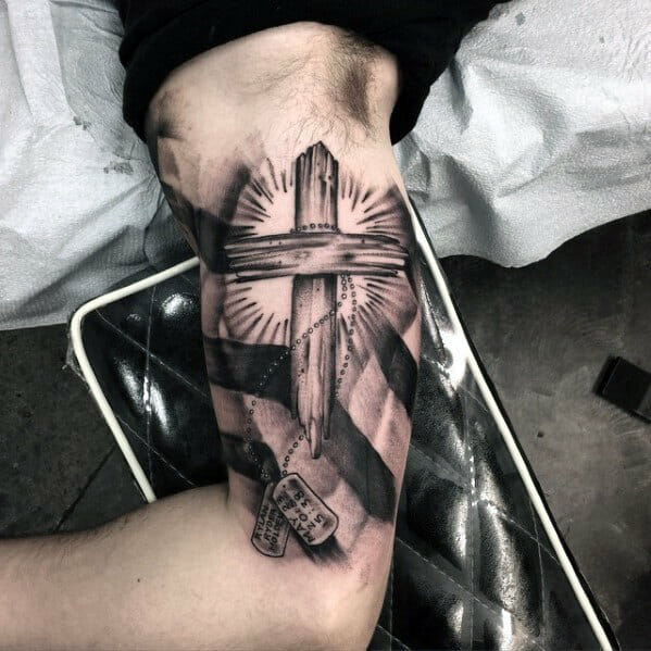 33 Latest Cross Tattoos To Inspire You In 2024! 39 Cross Tattoo On Biceps
