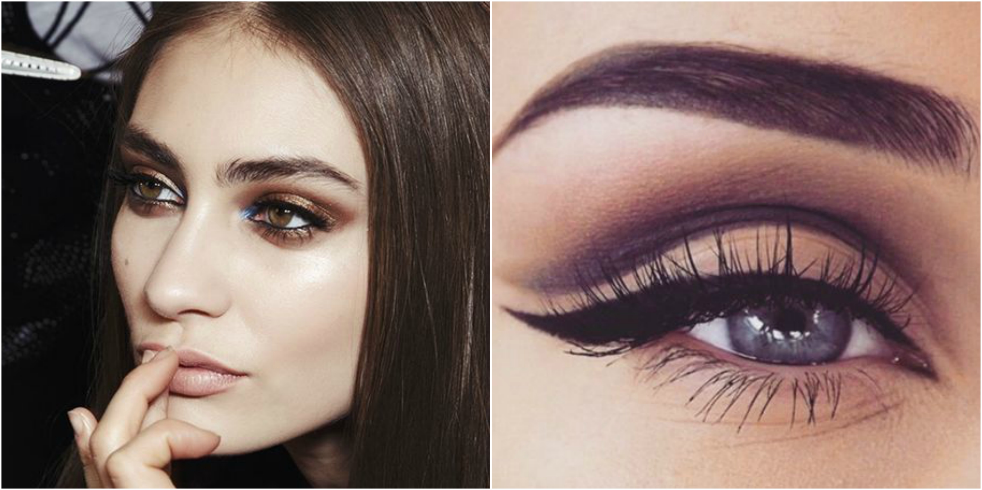 10 Makeup Trends for Autumn / Winter You Need to Try 12 Eye shadow and black eyeliner flick close up