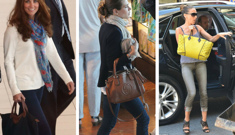 9 Best Purse Organizers for Designer Bags 14 Kate Middleton, Sarah Jessica Parker and Charlotte Casiraghi carry large designer tote bags