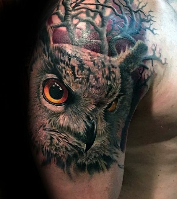 33 Latest Owl Tattoos To Inspire You In 2024! 15 Guys Owl Tattoo