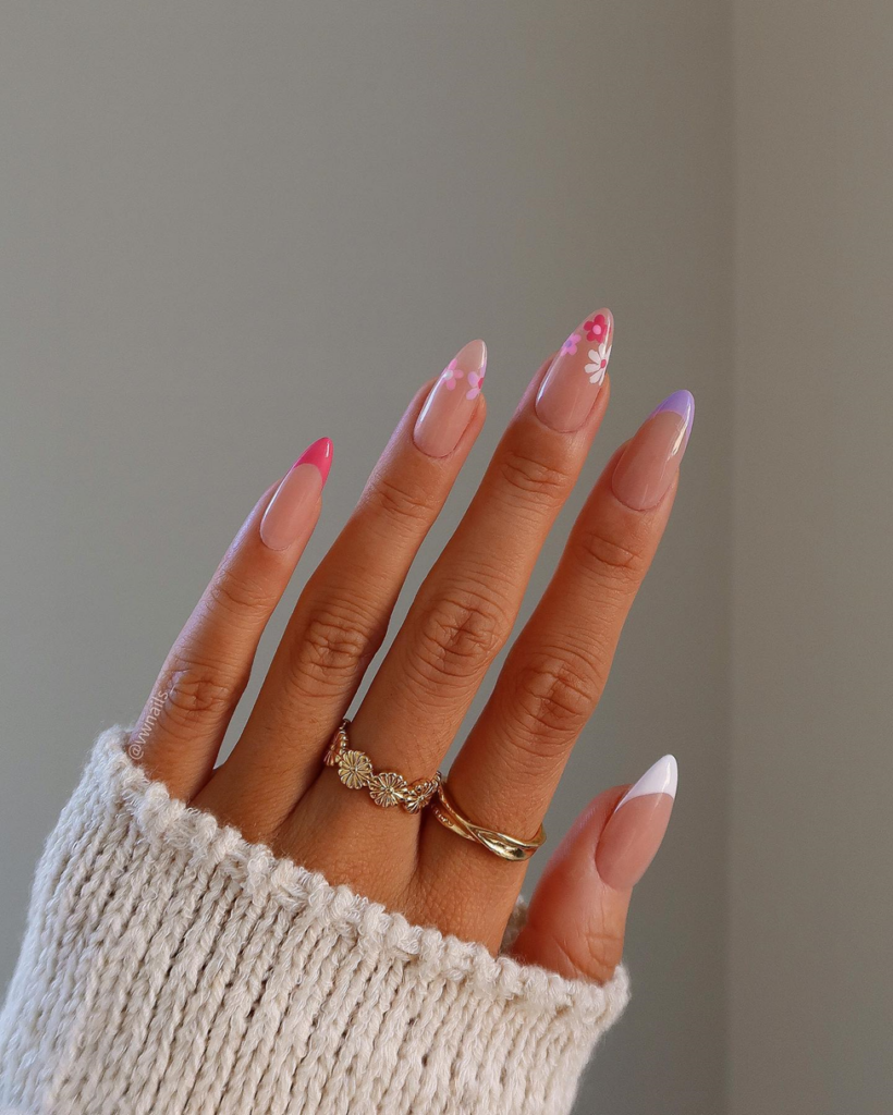 34 Latest Floral Nail Designs To Try In 2024! 50