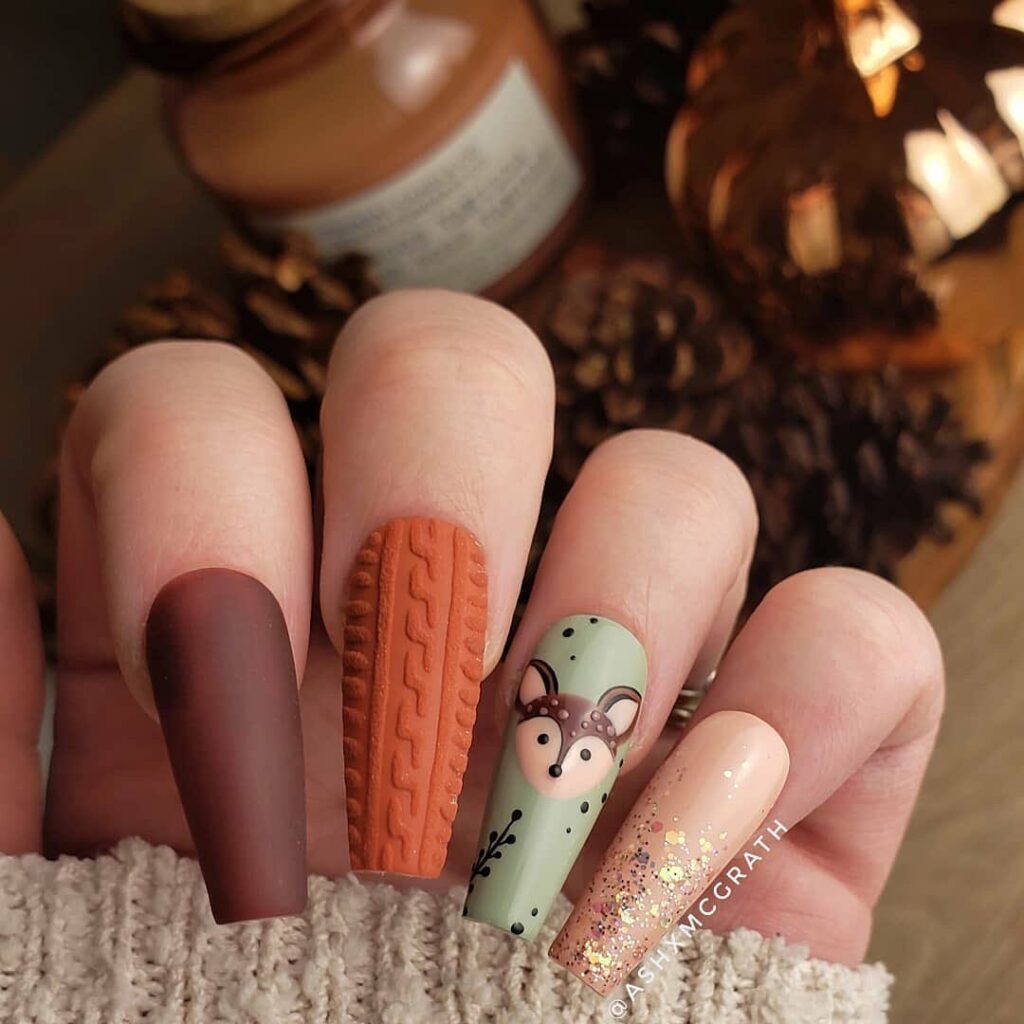25 Latest Sweater Nail Designs To Try In 2024! 12 Enchanted Forest Fables