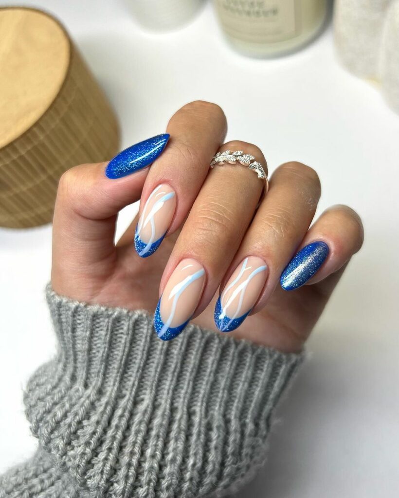 25 Latest Sweater Nail Designs To Try In 2024! 24 Stellar French Elegance