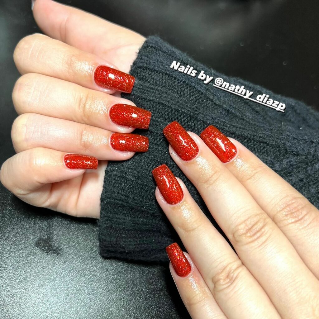 25 Latest Sweater Nail Designs To Try In 2024! 26 Ruby Sparkle Festivity