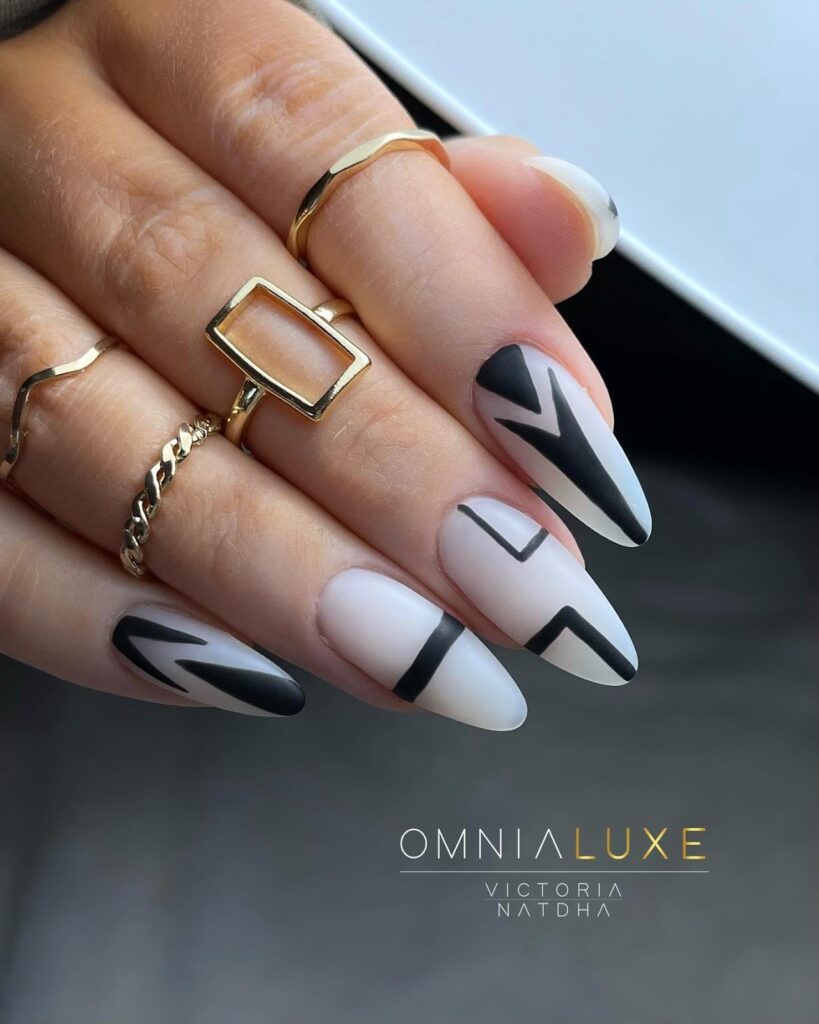 30 Latest Geometric Designs to Try In 2024! 31 The Prime Geometric Nail Design