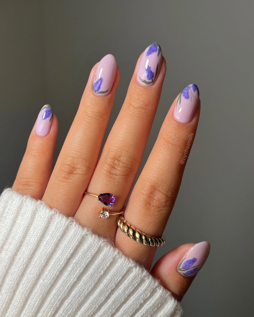 34 Latest Floral Nail Designs To Try In 2024! 69