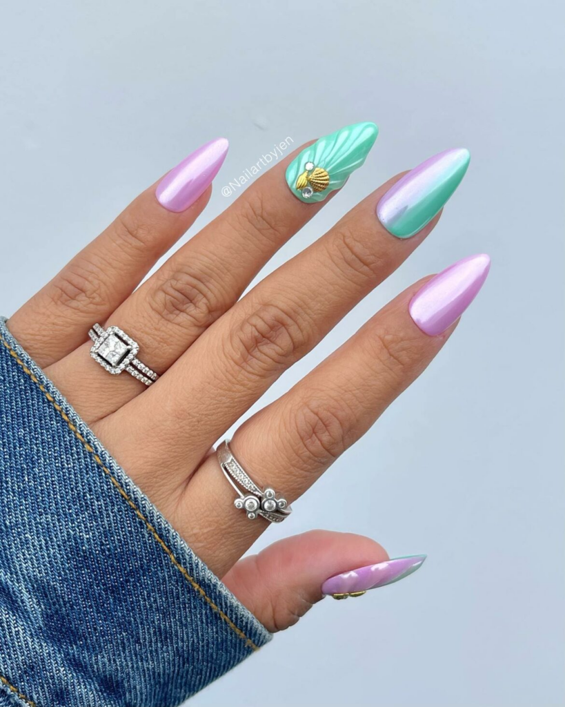 Shimmer with 30 Holographic Nail Designs in 2024 20