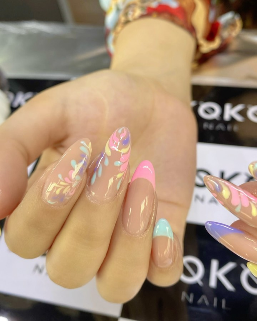 34 Latest Floral Nail Designs To Try In 2024! 44