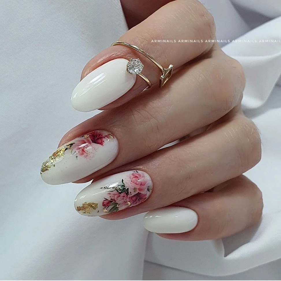 34 Latest Floral Nail Designs To Try In 2024! 19 Poppy Field Delight