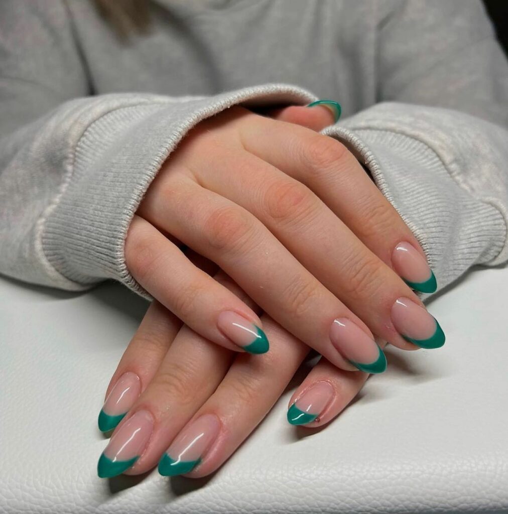 39 Latest Chic Winter Nail Designs to Try in 2024! 23 Charcoal Grey Christmas Nails with a Festive Sparkle