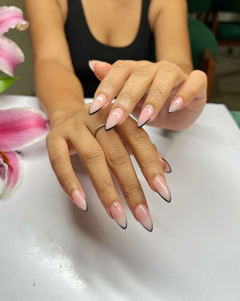 39 Latest Chic Winter Nail Designs to Try in 2024! 44 Charcoal Grey Christmas Nails with a Festive Sparkle