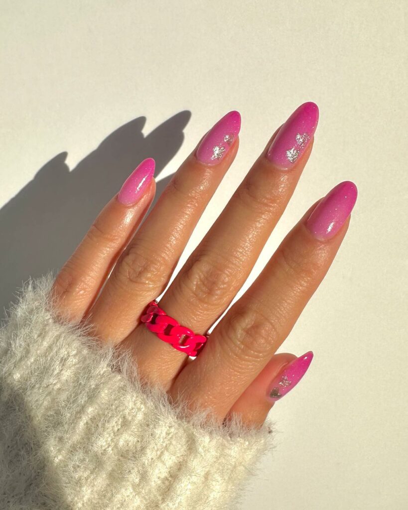 39 Latest Chic Winter Nail Designs to Try in 2024! 48 Charcoal Grey Christmas Nails with a Festive Sparkle
