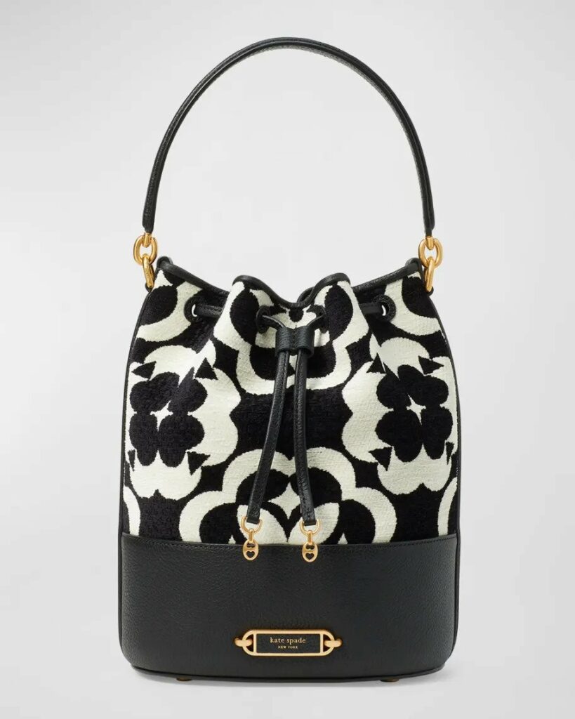 kate spade new york gramercy spade flower monogram bucket bag