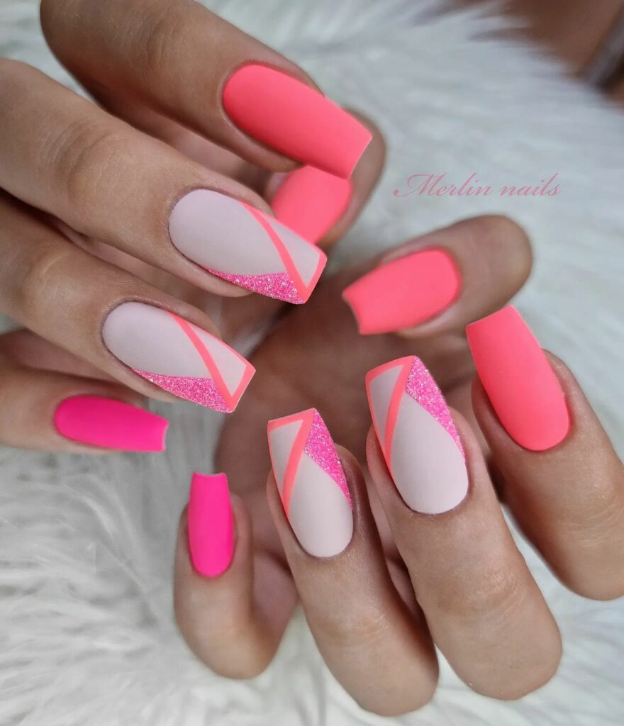 Feel Vibrant with 30 Pink And Orange Nail Designs in 2024 38