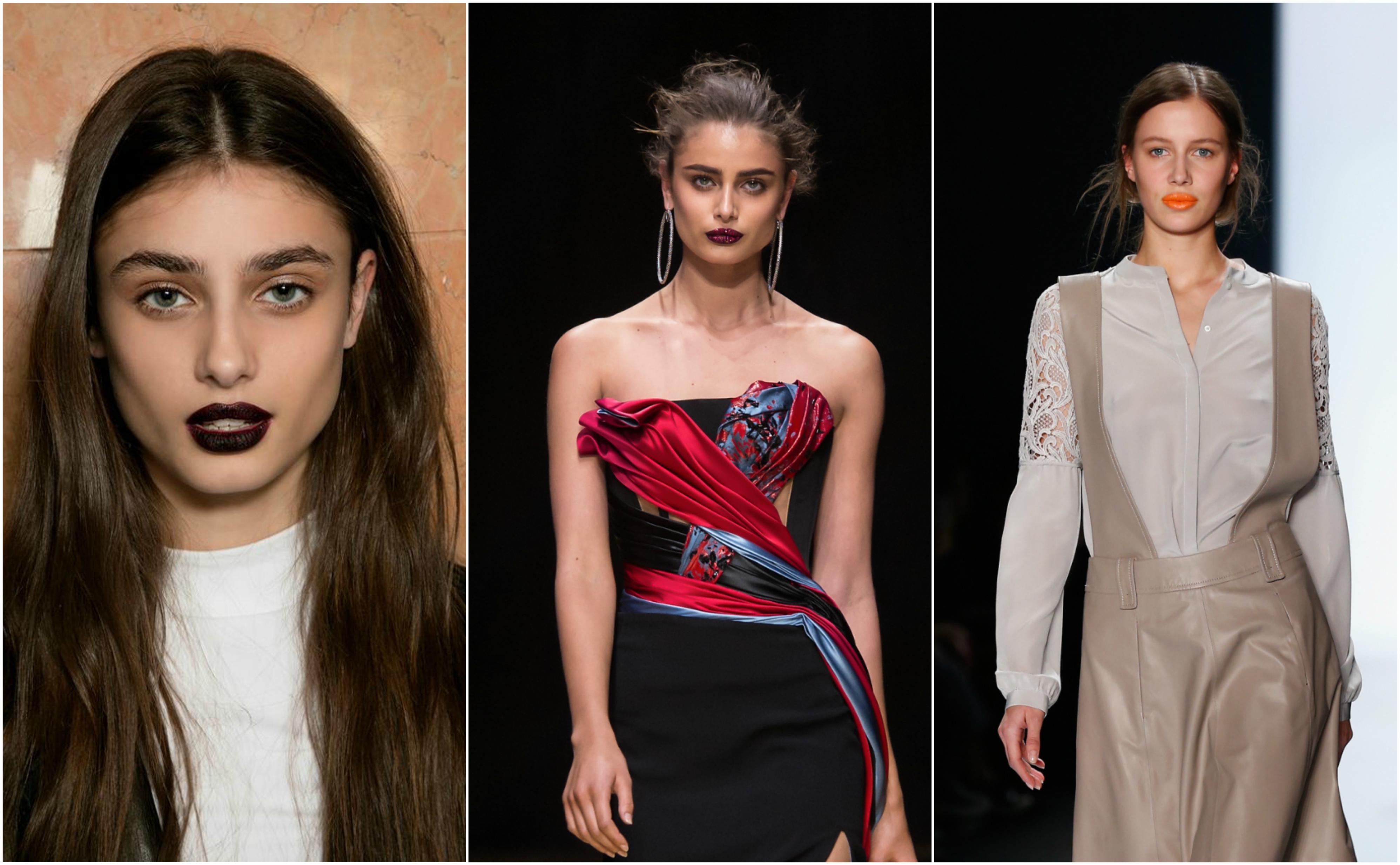 10 Makeup Trends for Autumn / Winter You Need to Try 14 runway makeup looks, lips, red lips, orange lips, purple lips, coloured lips, trending, beauty trends