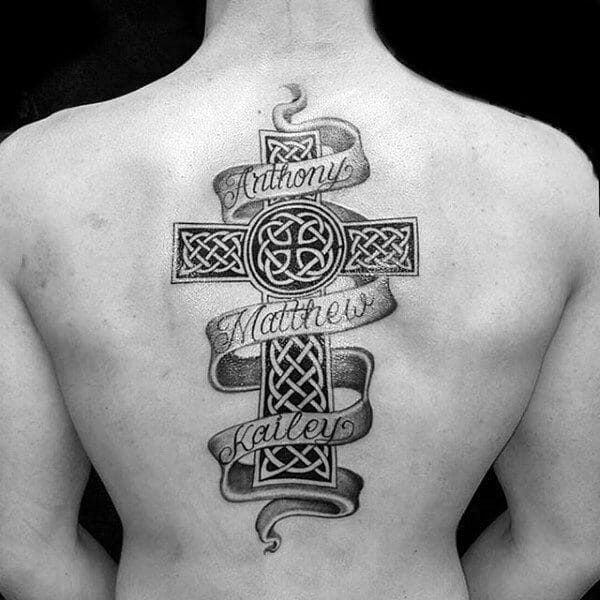 33 Latest Cross Tattoos To Inspire You In 2024! 17 Celtic Cross Back Tattoo
