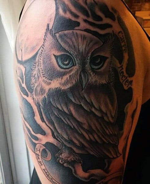 33 Latest Owl Tattoos To Inspire You In 2024! 18 Colourful Owl Tattoos