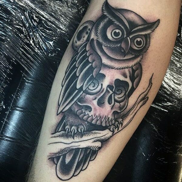 33 Latest Owl Tattoos To Inspire You In 2024! 16 Flying Owl Tattoo