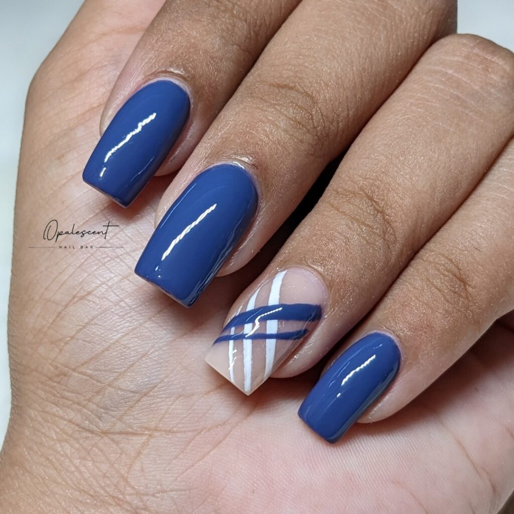 55 Latest Short Acrylic Nail Designs To Try In 2024! 17 metallic acrylic nails